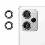 For Redmi Note 12 Pro+ Kalebol No Flicker Ultra-Thin Individual Camera Lens Tempered Glass Film(Black)