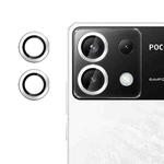 For Xiaomi Poco X6 Kalebol No Flicker Ultra-Thin Individual Camera Lens Tempered Glass Film(Silver)