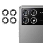 For Xiaomi Poco X6 Pro Kalebol No Flicker Ultra-Thin Individual Camera Lens Tempered Glass Film(Black)
