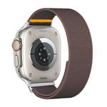For Apple Watch 42mm / 41mm / 40mm / 38mm Adjustable Single Loop Elastic Nylon Watch Band(Smokey Purple)