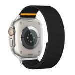 For Apple Watch 42mm / 41mm / 40mm / 38mm Adjustable Single Loop Elastic Nylon Watch Band(Black)