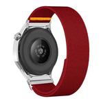 18mm Adjustable Single Loop Elastic Nylon Watch Band(Red)