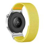 22mm Adjustable Single Loop Elastic Nylon Watch Band(Yellow)
