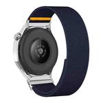 22mm Adjustable Single Loop Elastic Nylon Watch Band(Dark Blue)