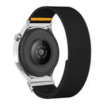 22mm Adjustable Single Loop Elastic Nylon Watch Band(Black)