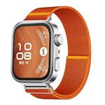 For Huawei Watch Fit3 / Fit4 / Fit4 Pro Adjustable Single Loop Elastic Nylon Watch Band(Orange)