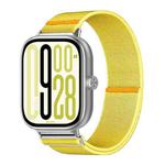 For Xiaomi Smart Band 9 Pro / Redmi Watch 5 Adjustable Single Loop Elastic Nylon Watch Band(Yellow)