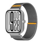 For Xiaomi Smart Band 9 Pro / Redmi Watch 5 Adjustable Single Loop Elastic Nylon Watch Band(Gray)