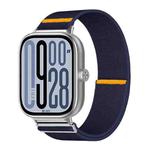 For Xiaomi Smart Band 9 Pro / Redmi Watch 5 Adjustable Single Loop Elastic Nylon Watch Band(Dark Blue)