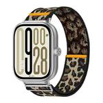 For Xiaomi Smart Band 9 Pro / Redmi Watch 5 Adjustable Single Loop Elastic Nylon Watch Band(Leopard Print)