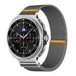 For Samsung Galaxy Watch8 / Watch8 Classic Adjustable Single Loop Elastic Nylon Watch Band(Gray)