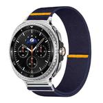 For Samsung Galaxy Watch8 / Watch8 Classic Adjustable Single Loop Elastic Nylon Watch Band(Dark Blue)
