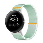 For Google Pixel Watch 3 45mm Adjustable Single Loop Elastic Nylon Watch Band(Mint Green)