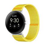 For Google Pixel Watch 3 45mm Adjustable Single Loop Elastic Nylon Watch Band(Yellow)