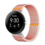 For Google Pixel Watch 3 45mm Adjustable Single Loop Elastic Nylon Watch Band(Pink)