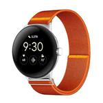 For Google Pixel Watch 3 45mm Adjustable Single Loop Elastic Nylon Watch Band(Orange)