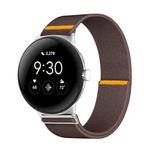 For Google Pixel Watch 3 45mm Adjustable Single Loop Elastic Nylon Watch Band(Smokey Purple)