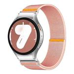 For Samsung Galaxy Watch FE / 7 / 6 / 5 / 4 Adjustable Single Loop Elastic Nylon Watch Band(Pink)
