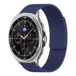 For Samsung Galaxy Watch8 / 8 Classic Lychee Texture Soft Magnetic Silicone Watch Band(Dark Blue)