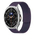 For Samsung Galaxy Watch8 / 8 Classic Lychee Texture Soft Magnetic Silicone Watch Band(Purple)