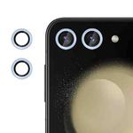 For Samsung Galaxy Z Flip5  Kalebol No Flicker Ultra-Thin Individual Camera Lens Tempered Glass Film(Distant Peak Blue)
