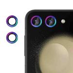 For Samsung Galaxy Z Flip5  Kalebol No Flicker Ultra-Thin Individual Camera Lens Tempered Glass Film(Colorful)