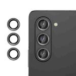 For Samsung Galaxy Z Fold5  Kalebol No Flicker Ultra-Thin Individual Camera Lens Tempered Glass Film(Black)