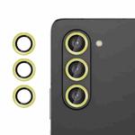 For Samsung Galaxy Z Fold5  Kalebol No Flicker Ultra-Thin Individual Camera Lens Tempered Glass Film(Gold)