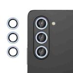 For Samsung Galaxy Z Fold5  Kalebol No Flicker Ultra-Thin Individual Camera Lens Tempered Glass Film(Distant Peak Blue)