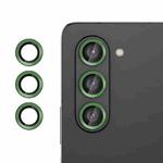 For Samsung Galaxy Z Fold5  Kalebol No Flicker Ultra-Thin Individual Camera Lens Tempered Glass Film(Green)