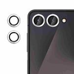 For Samsung Galaxy Z Flip7 Kalebol No Flicker Ultra-Thin Individual Camera Lens Tempered Glass Film(Silver)