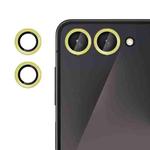 For Samsung Galaxy Z Flip7 Kalebol No Flicker Ultra-Thin Individual Camera Lens Tempered Glass Film(Gold)
