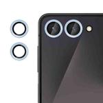 For Samsung Galaxy Z Flip7 Kalebol No Flicker Ultra-Thin Individual Camera Lens Tempered Glass Film(Distant Peak Blue)