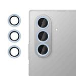 For Samsung Galaxy Z Fold7 Kalebol No Flicker Ultra-Thin Individual Camera Lens Tempered Glass Film(Distant Peak Blue)