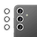 For Samsung Galaxy S23 FE 5G Kalebol No Flicker Ultra-Thin Individual Camera Lens Tempered Glass Film(Silver)