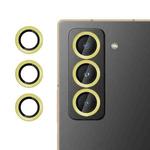 For Samsung Galaxy Z Fold Special Kalebol No Flicker Ultra-Thin Individual Camera Lens Tempered Glass Film(Gold)