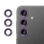 For Samsung Galaxy S24 FE 5G Kalebol No Flicker Ultra-Thin Individual Camera Lens Tempered Glass Film(Purple)