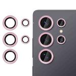 For Samsung Galaxy S25 Ultra 5G Kalebol No Flicker Ultra-Thin Individual Camera Lens Tempered Glass Film(Pink)