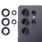 For Samsung Galaxy S25 Ultra 5G Kalebol No Flicker Ultra-Thin Individual Camera Lens Tempered Glass Film(Dark Purple)