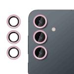 For Samsung Galaxy S25+ 5G Kalebol No Flicker Ultra-Thin Individual Camera Lens Tempered Glass Film(Pink)