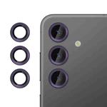 For Samsung Galaxy S24 5G Kalebol No Flicker Ultra-Thin Individual Camera Lens Tempered Glass Film(Dark Purple)