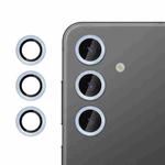 For Samsung Galaxy S24 5G Kalebol No Flicker Ultra-Thin Individual Camera Lens Tempered Glass Film(Distant Peak Blue)