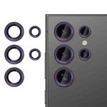 For Samsung Galaxy S24 Ultra 5G Kalebol No Flicker Ultra-Thin Individual Camera Lens Tempered Glass Film(Dark Purple)