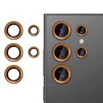 For Samsung Galaxy S24 Ultra 5G Kalebol No Flicker Ultra-Thin Individual Camera Lens Tempered Glass Film(Orange)