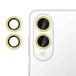 For Samsung Galaxy S25 Edge 5G Kalebol No Flicker Ultra-Thin Individual Camera Lens Tempered Glass Film(Gold)