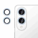 For Samsung Galaxy S25 Edge 5G Kalebol No Flicker Ultra-Thin Individual Camera Lens Tempered Glass Film(Distant Peak Blue)