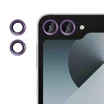 For Samsung Galaxy Z Flip6 Kalebol No Flicker Ultra-Thin Individual Camera Lens Tempered Glass Film(Purple)