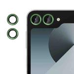 For Samsung Galaxy Z Flip6 Kalebol No Flicker Ultra-Thin Individual Camera Lens Tempered Glass Film(Green)