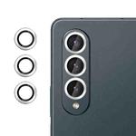 For Samsung Galaxy Z Fold4 Kalebol No Flicker Ultra-Thin Individual Camera Lens Tempered Glass Film(Silver)
