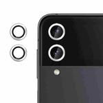 For Samsung Galaxy Z Flip4 Kalebol No Flicker Ultra-Thin Individual Camera Lens Tempered Glass Film(Silver)
